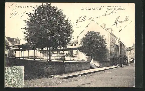 AK La Clayette, Place du Marché