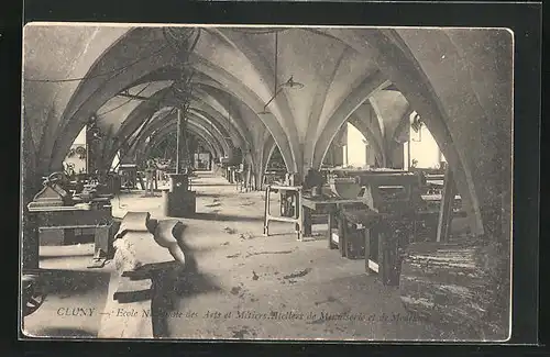 AK Cluny, Ecole Nationale des Arts et Métiers, Ateliers de Menuiserie et de Modelage