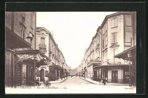 AK Orange, Vue dans Rue de la Republique