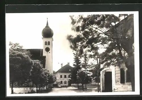 AK Neuhofen a. d. Krems, Partie an der Kirche