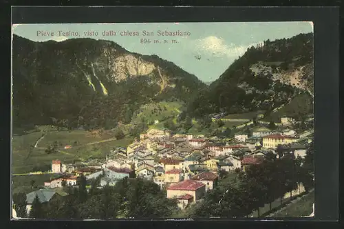 AK Pieve Tesino, visto dalla chiesa San Sebastiano