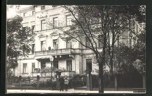 Foto-AK Karlsruhe, 1911, Haus Dr. Ludwig von Babo, Kriegsstrasse 70