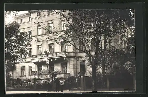 Foto-AK Karlsruhe, 1912, Haus Dr. Ludwig von Babo, Kriegsstrasse 70