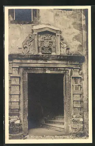 AK Würzburg, Festung Marienberg, Echtertreppe