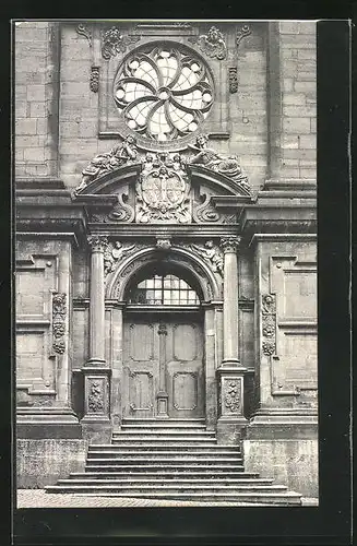 AK Würzburg, Universitätskirche, Portal
