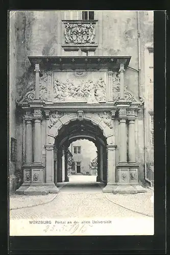 AK Würzburg, Portal an der alten Universität