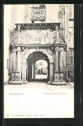 AK Würzburg, Portal der alten Universität