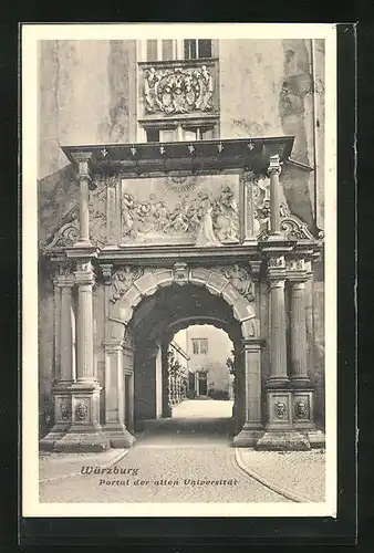 AK Würzburg, Portal der alten Universität