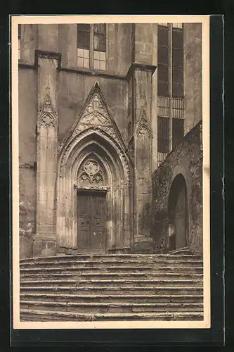 AK Würzburg, Portal an der Deutschhauskirche