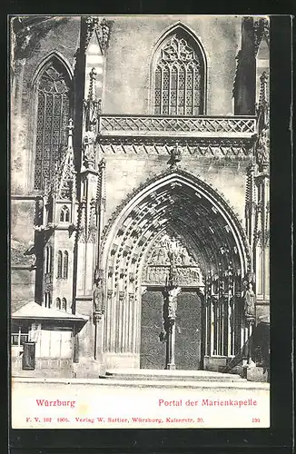 AK Würzburg, Portal der Marienkapelle