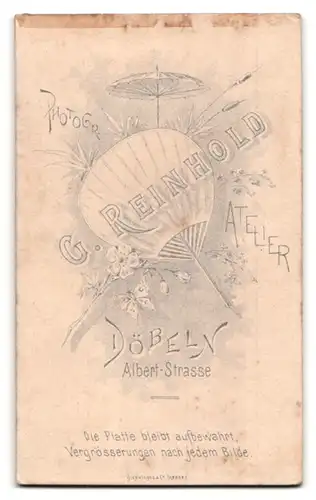 Fotografie G. Reinhold, Döbeln, Albert-Strasse, Portrait junger Mann im Anzug mit Krawatte