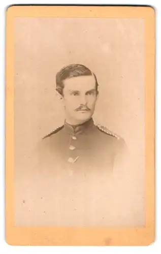 Fotografie C. F. Beddies & Sohn, Braunschweig, Kug-Str. 10, Portrait Einjährig-Freiwilliger in Uniform Inf. Rgt. 117