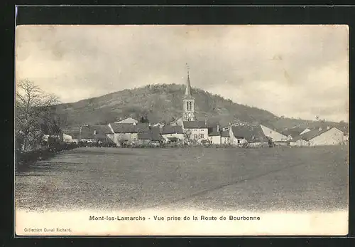 AK Mont-les-Lamarche, Vue prise de la Route de Bourbonne
