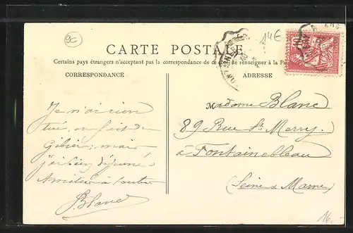 AK Bessancourt, Hotel Au Rendez-Vous des Chasseurs, Rue de Pontoise