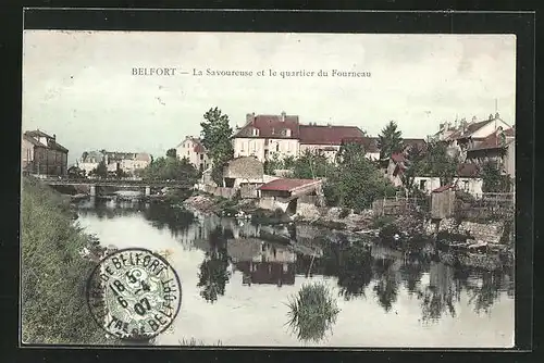 AK Belfort, La Savoureuse et le quartier du Forneau