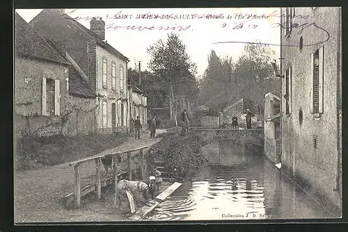 AK Saint-Julien-du Sault, Chemin de l'lle d'Amour