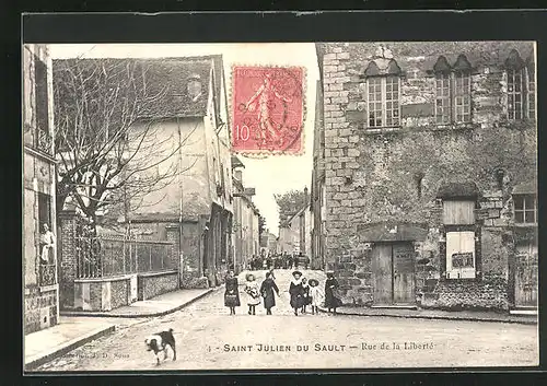 AK Saint Julien du Sault, Rue de la Liberté