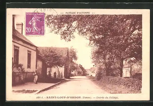 AK Saint-Loup-D`Ordon, Entrée du Village