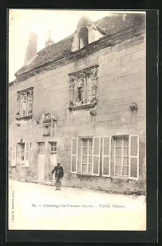 AK Coulange-la-Vineuse, 1902, Vieille Maison