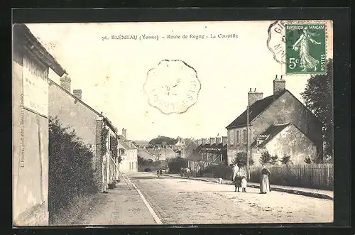 AK Bléneau, Route de Rogny, La Courtille