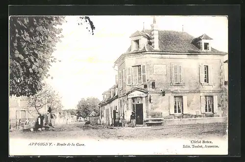 AK Appoigny, Route de la Gare