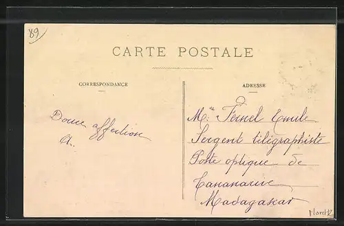 AK Migennes, Cavalcade, 14 Avril 1912, Char des Libellules