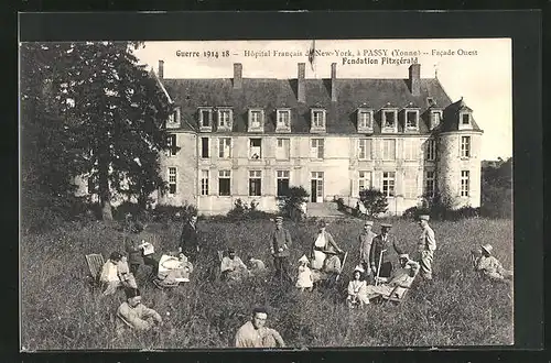 AK Passy, Hopital Francais de New York, Facade Ouest