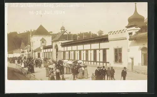 AK St. Gallen, Eidgenössisches Schützenfest vom 16.-28. Juli 1904, Halle