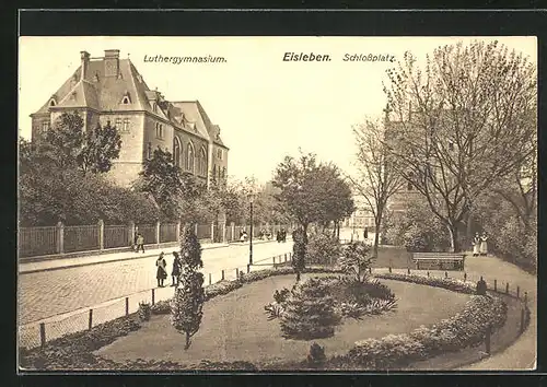 AK Eisleben, Luthergymnasium am Schlossplatz
