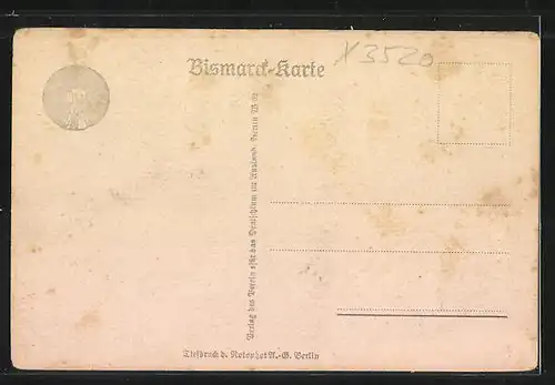 Künstler-AK Schönhausen, Zum 100. Geburtstage 1815, Bismarcks Geburtshaus und Wappen