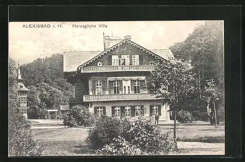 AK Alexisbad i. H., Herzogliche Villa