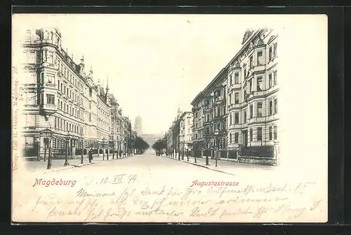 AK Magdeburg, Häuser in der Augustastrasse