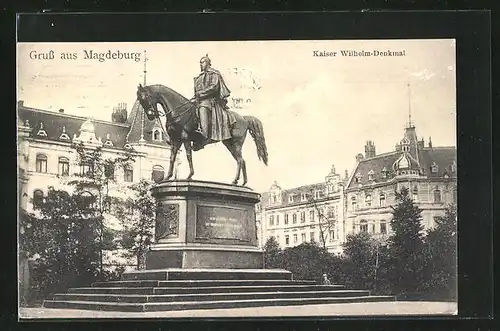 AK Magdeburg, Kaiser Wilhelm Denkmal
