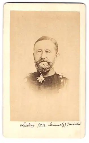 Fotografie unbekannter Fotograf und Ort, Generalmajor von Sperling