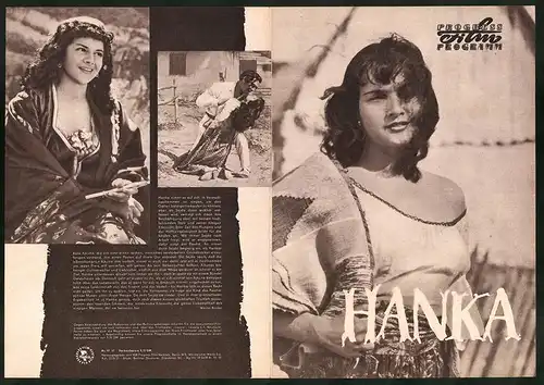 Filmprogramm PFP Nr. 97 /57, Hanka, Vera Gregovic, Jovan Milicevic, Regie: Slavko Vorkapic