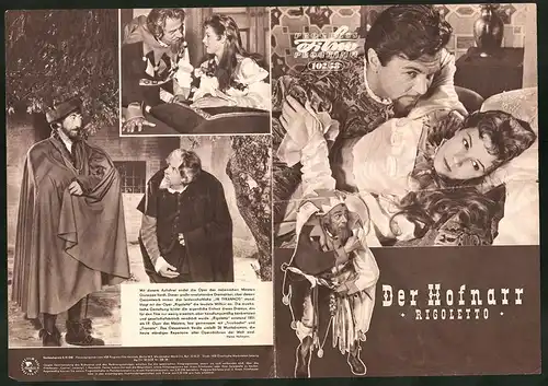 Filmprogramm PFP Nr. 102 /58, Der Hofnarr Rigoletto, Aldo Silvani, Gerard Landry, Regie: Flavio Calzavara