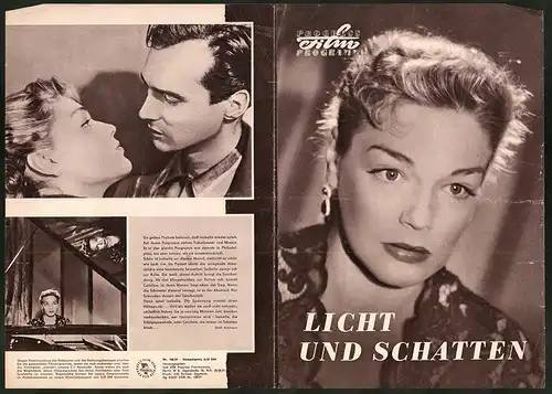 Filmprogramm PFP Nr. 106 /57, Licht und Schatten, Simone Signoret, Maria Casarès, Regie: Henri Calef