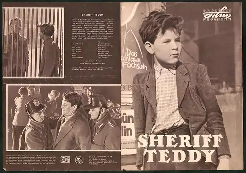 Filmprogramm PFP Nr. 114 /57, Sheriff Teddy, Günther Simon, Erich Franz, Regie: Heiner Carow