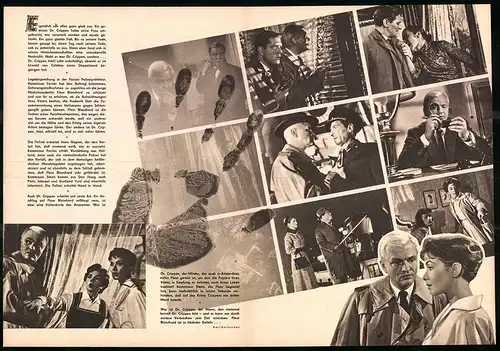 Filmprogramm PFP Nr. 76 /61, Dr. Crippen lebt, Eilsabeth Müller, Peter van Eyck, Regie: Erich Engels