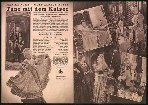 Filmprogramm IFK Nr. 3253, Tanz mit dem Kaiser, Marika Rökk, Maria Eis, Regie: Georg Jacoby