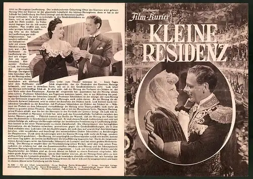 Filmprogramm IFK Nr. 3281, Kleine Residenz, Fritz Odemar, Lil Dagover, Regie: Hans H. Zerlett