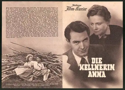 Filmprogramm IFK Nr. 3244, Die Kellnerin Anna, Franziska Kinz, Otto Wernicke, Regie: Dr. Peter P. Brauer