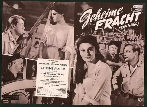 Filmprogramm DNF, Geheime Fracht, Alan Ladd, Lloyd Nolan, Regie: Gordon Douglas