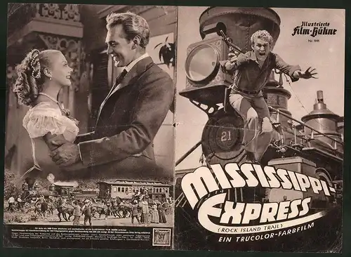 Filmprogramm IFB Nr. 941, Mississippi-Express, Forrest Tucker, Adele Mara, Regie: Joseph Kane