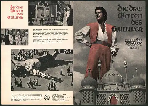 Filmprogramm PFP Nr. 125 /63, Die drei Welten des Gulliver, Kerwin Mathews, June Thorburn, Regie: Jack Sher