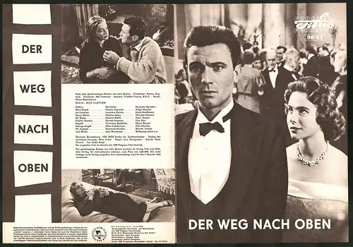 Filmprogramm PFP Nr. 90 /63, Der Weg nach oben, Simone Signoret, Laurence Harvey, Regie: Jack Clayton