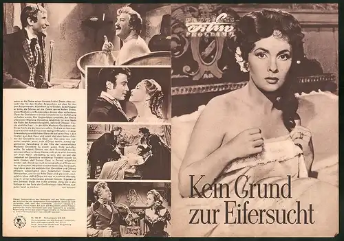 Filmprogramm PFP Nr. 102 /57, Kein Grund zur Eifersucht, Gina Lollobrigida, Gino Cervi, Regie: Mario Camerini