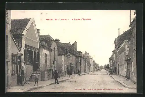 AK Vincelles, La Route d` Auxerre