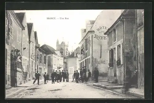 AK Irancy, Une Rue, Hotel Robert