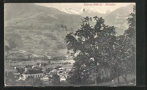 AK Schruns / Montafon, Teilansicht